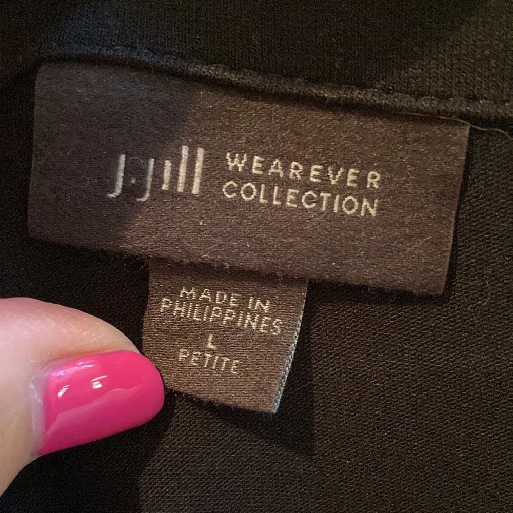 EUC J.Jill black tunic - Picture 3 of 5